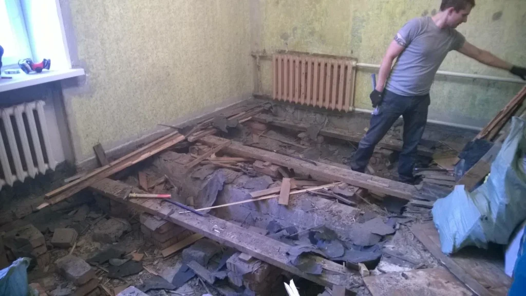 демонтаж стен и полов в гомеле