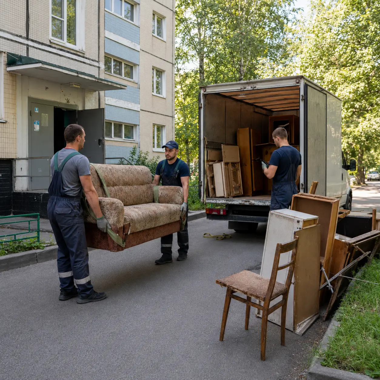 вывоз старой мебели